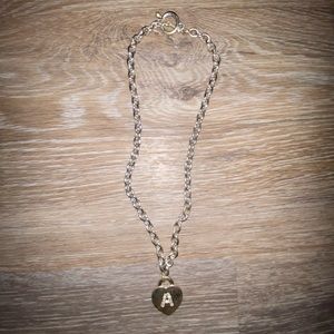 “A” toggle necklace